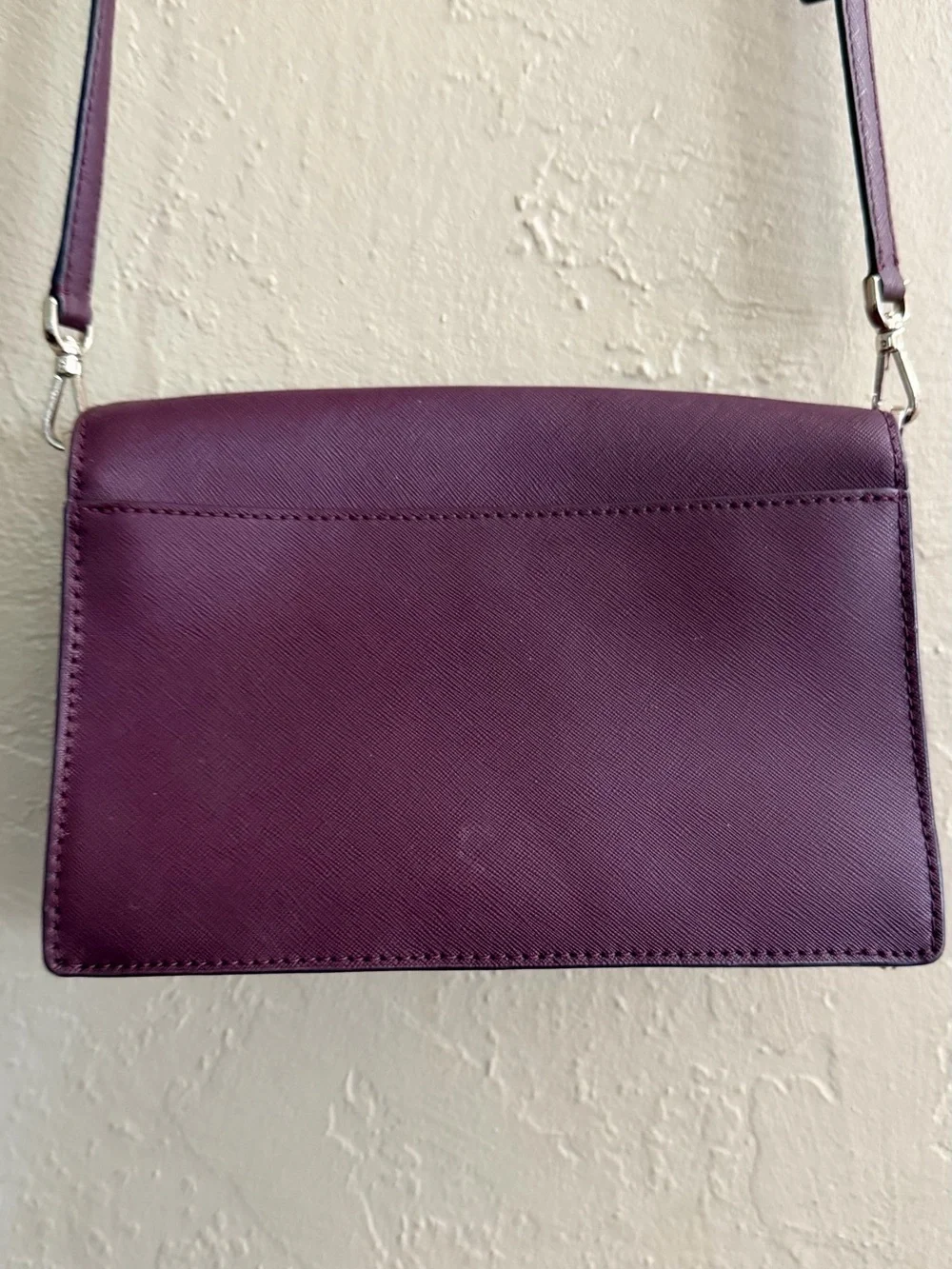 kate spade Plum Leather Crossbody Bag with Adjustable Strap